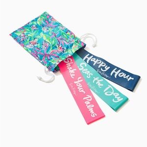 Lilly Pulitzer Resistance Band Set - GWP NWT